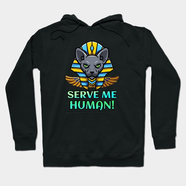 Sphynx Cat Pharao Egyptian Kitty Hoodie by Foxxy Merch